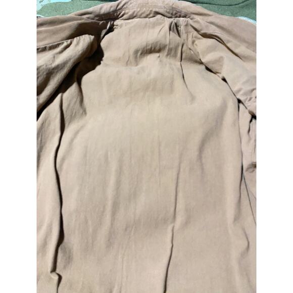 Zara Zip Up Jacket Men's Size Small Burnt Sienna Brown Made in Turkey - Picture 6 of 8